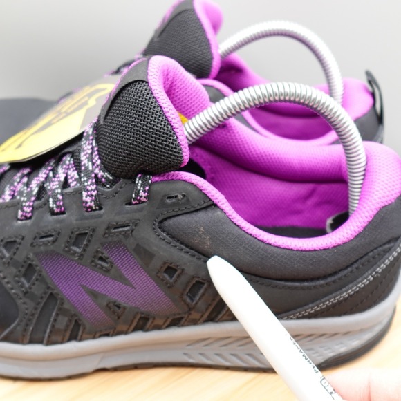 New Balance 412 Shoes Womens 9.5D Black Wide Safety Alloy Toe Industrial MinFlaw - Picture 2 of 11